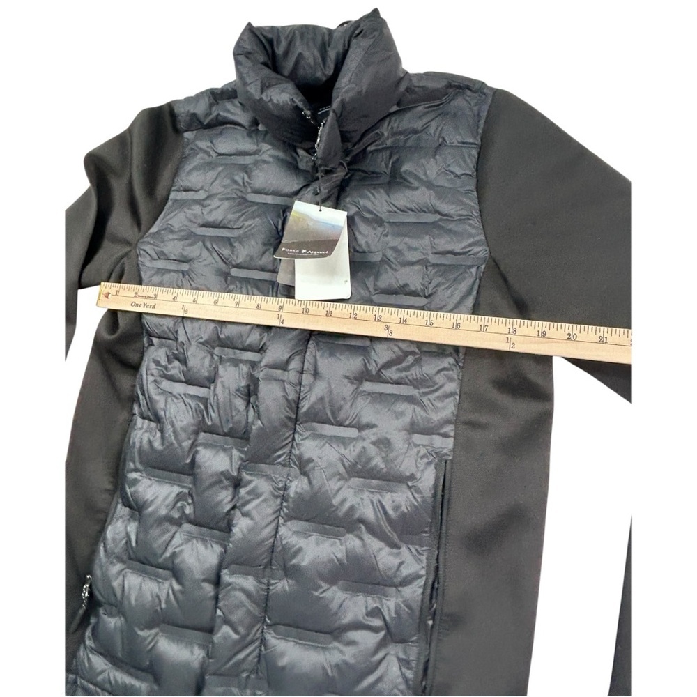 Fossa Apparel Hybrid Down Men Jacket Size S Black Lightweight Puffer New - Picture 4 of 16